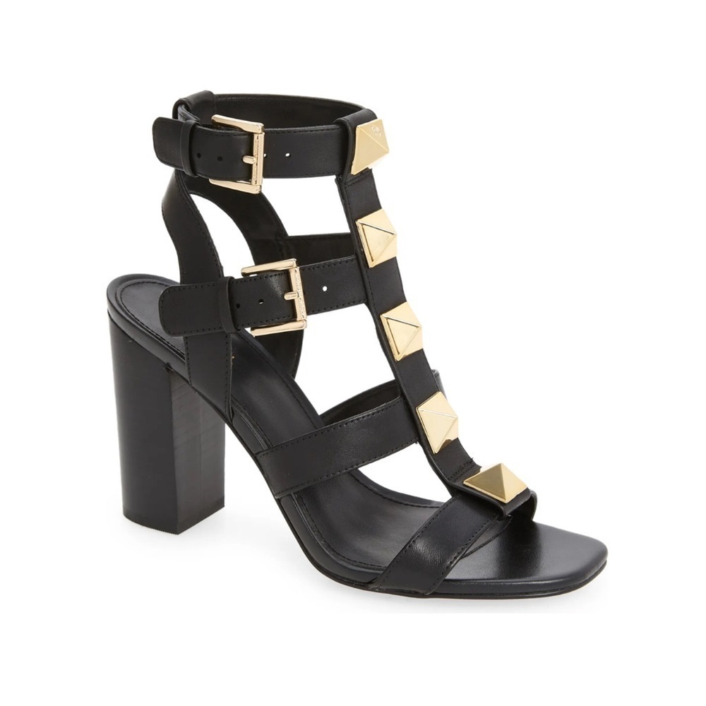 Michael Kors Wren Block Heel Gladiator Sandal sz 8